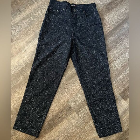 Bill Blass 5- Pocket Sparkle Pants- Size 6 Petite - Picture 1 of 5